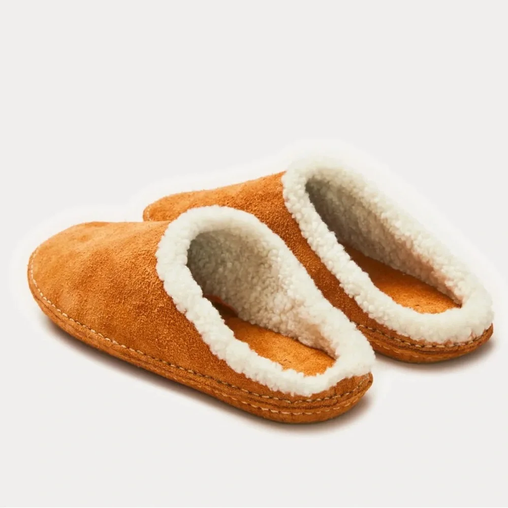 FEIT Slipper Suede Slipper Wool Slipper Shoes 44